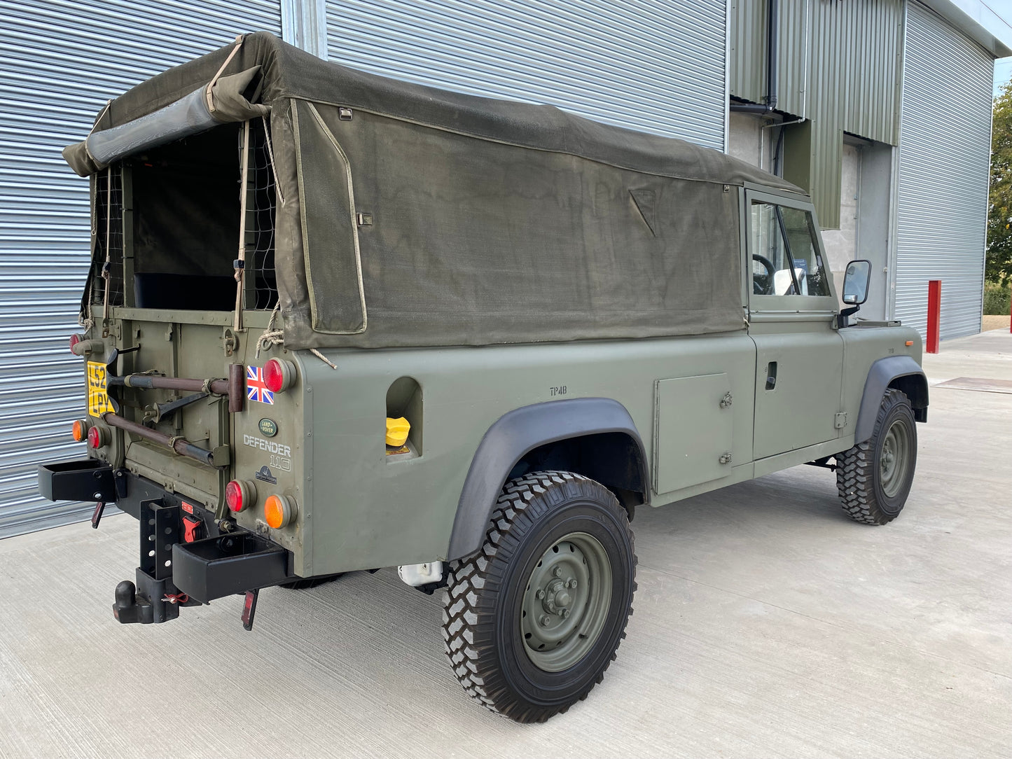 SOLD Defender 110 ex-Military Soft-Top 1993 2.5D