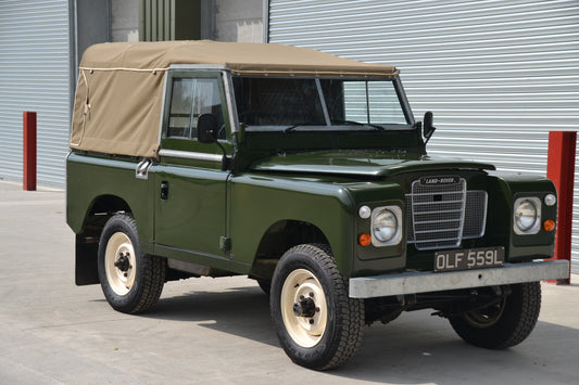 SOLD Land Rover Series 3 88" soft top 2.25 D 1972