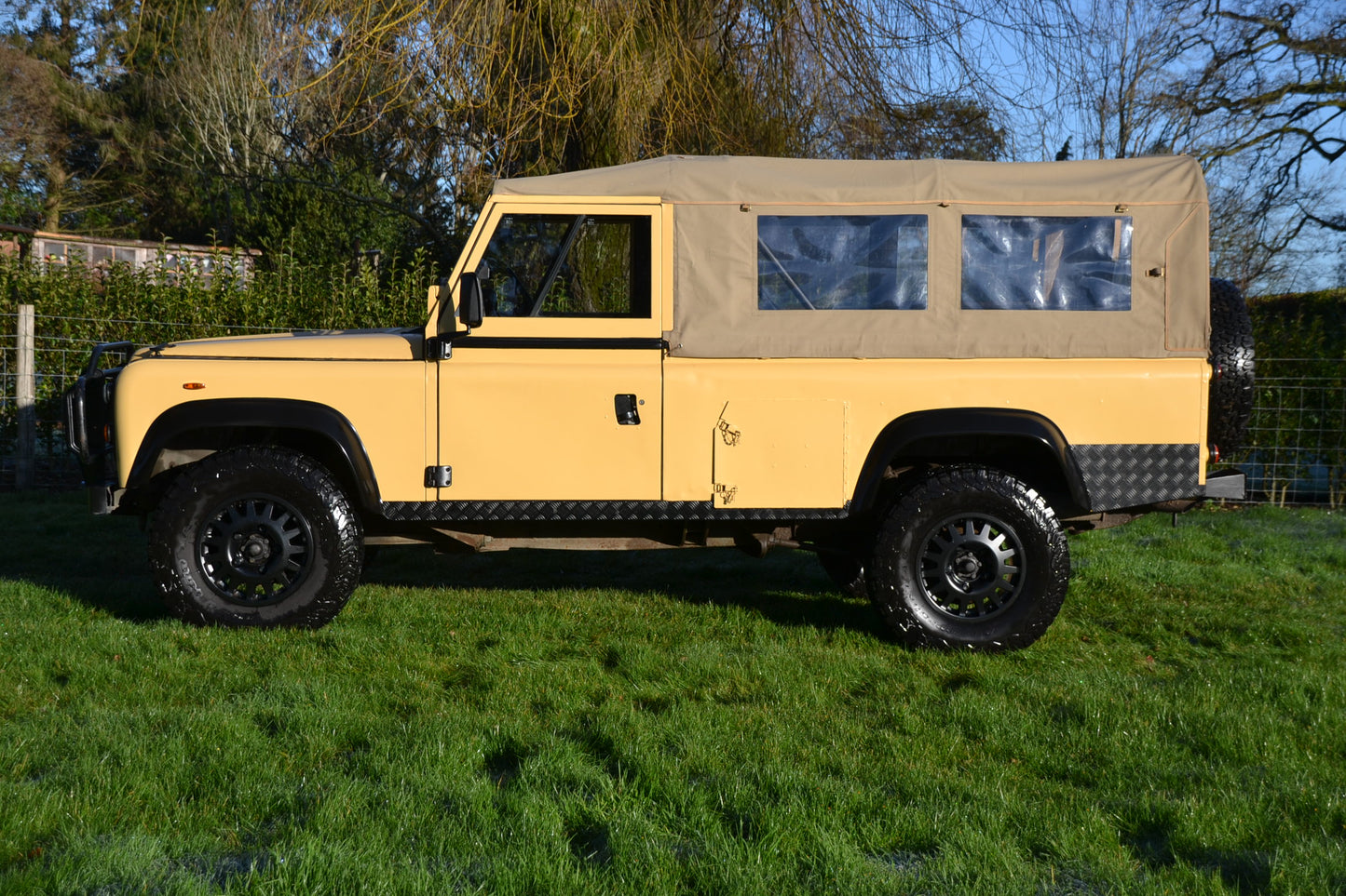 SOLD Land Rover 110 Military Soft Top 2.5D