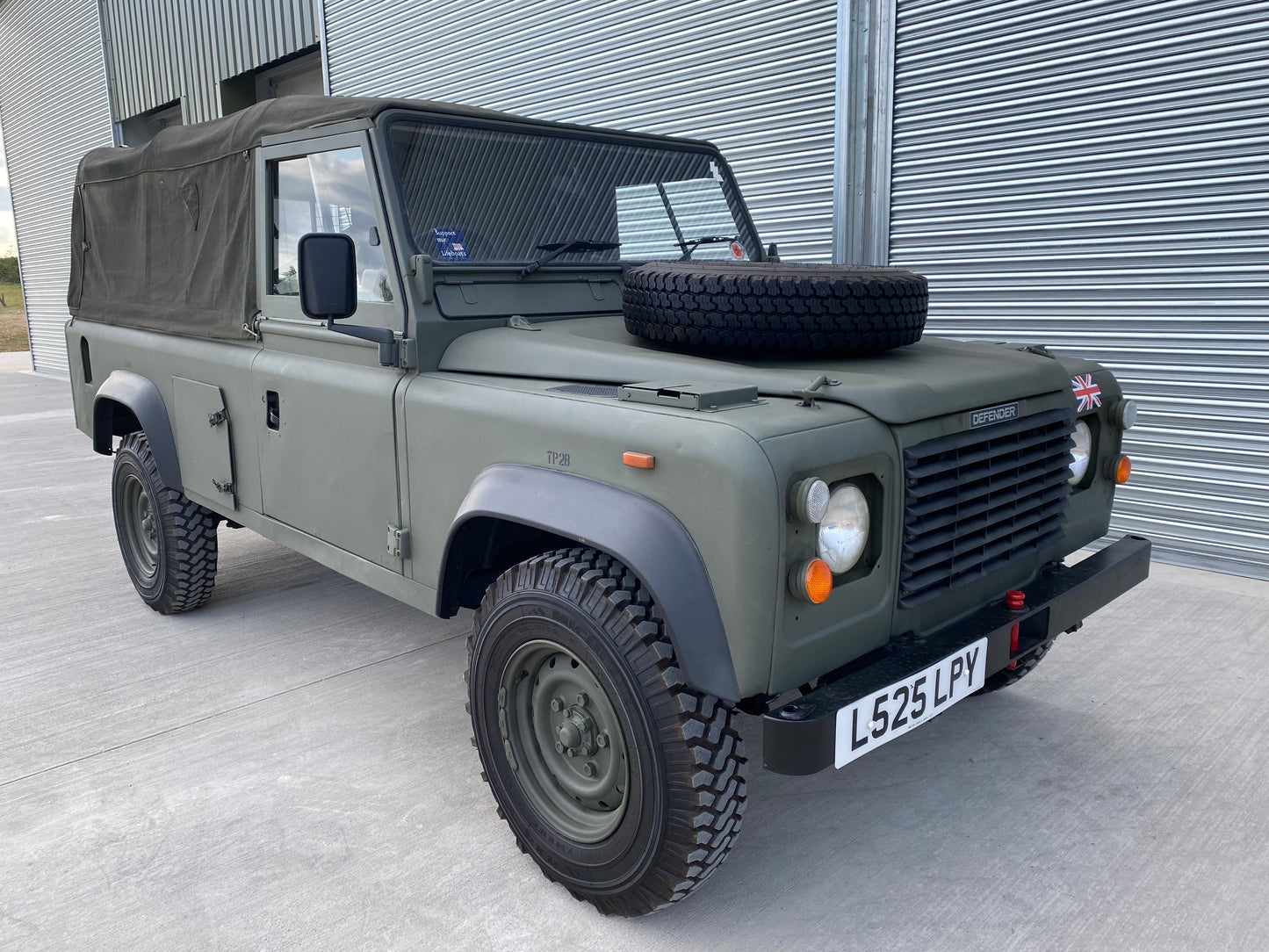 SOLD Defender 110 ex-Military Soft-Top 1993 2.5D