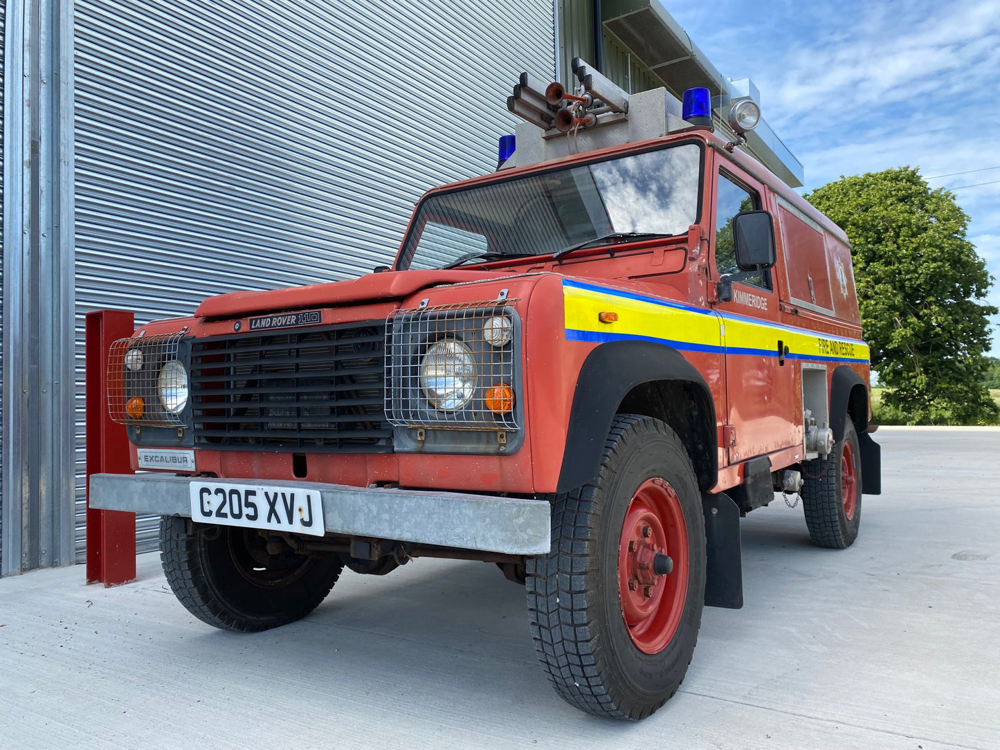 SOLD Land Rover 110 V8 Fire Engine by Excalibur