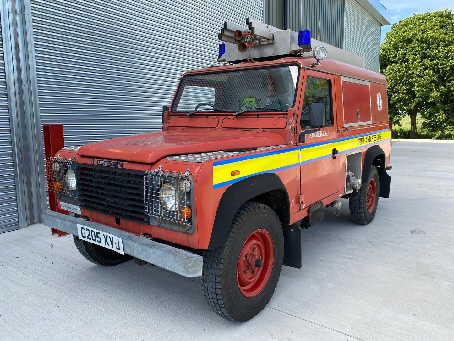 SOLD Land Rover 110 V8 Fire Engine by Excalibur